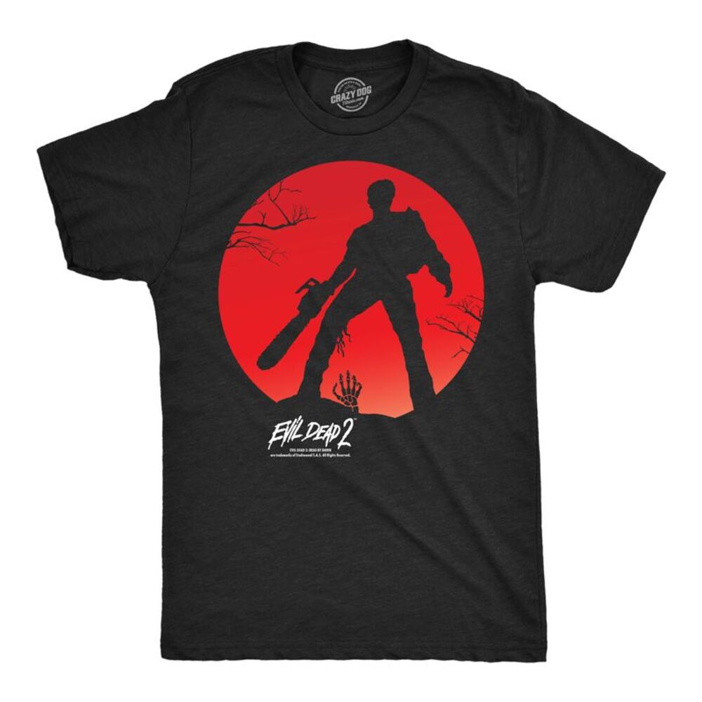 Mens Funny T Shirts Evil Dead 2 Circle Horror Movie Tee For Men